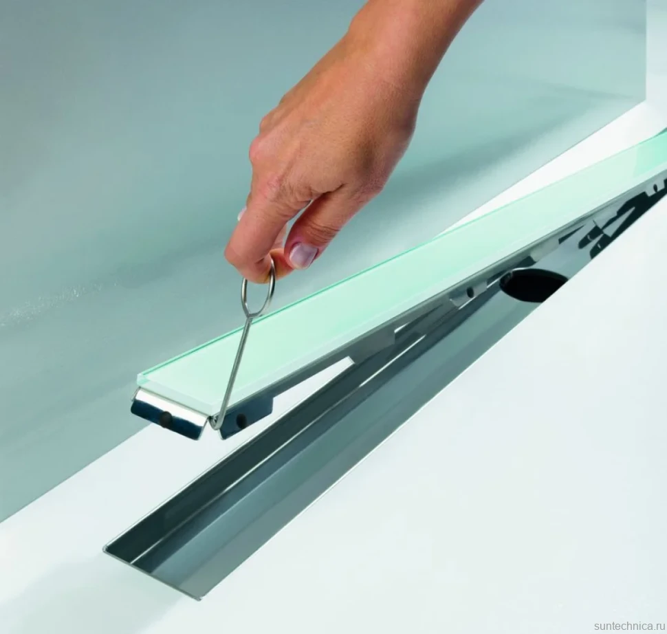 Душевой трап (лоток) TECE Drainline TECEdrainline 120 см стекло с сифоном