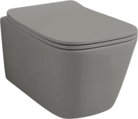 Унитаз подвесной ArtCeram A16 Rimless ASV003 15 00 безободковый, с микролифтом, grigio oliva