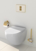 Унитаз подвесной VitrA Sento 7748B003-0075 + крышка-сиденье VitrA Sento 86-003-009 с микролифтом, петли хром