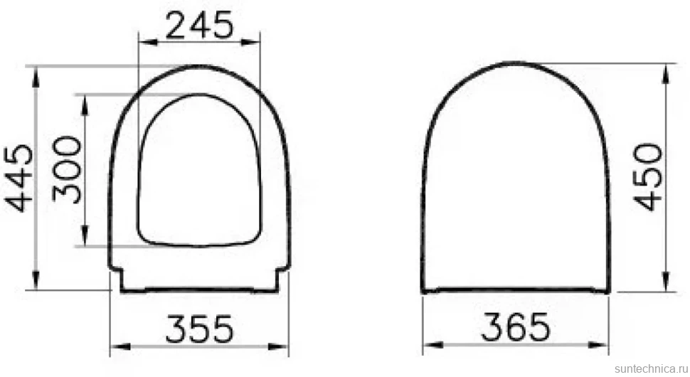 Унитаз подвесной VitrA Sento 7748B003-0075 + крышка-сиденье VitrA Sento 86-003-009 с микролифтом, петли хром