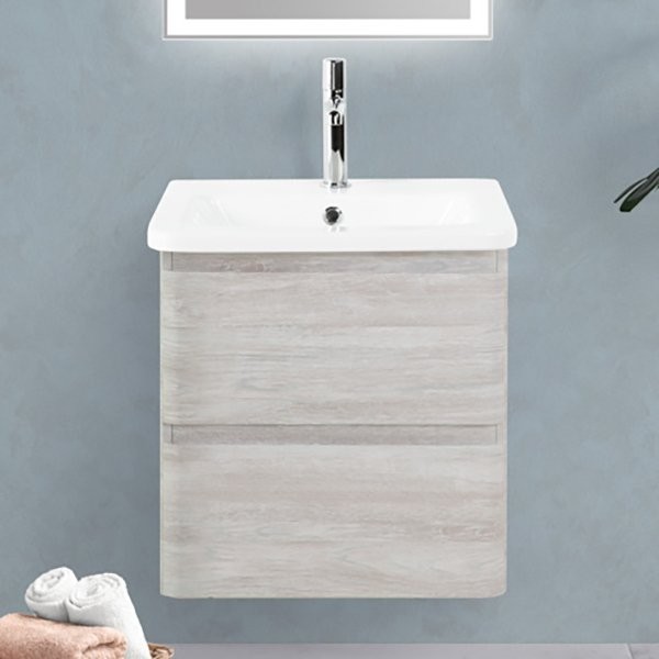 Тумба под раковину BelBagno Albano-Cer 50 подвесная, rovere vintage bianco
