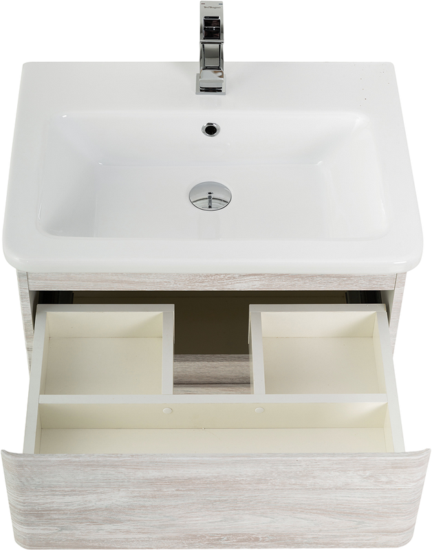 Тумба под раковину BelBagno Albano-Cer 50 подвесная, rovere vintage bianco