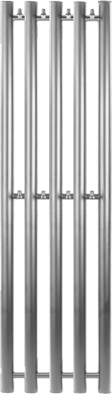 Полотенцесушитель водяной Secado Бергамо 5К 1300х280 130x30 см, графит, I-образный