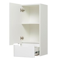 Шкаф в ванную Runo Парма 40 подвесной, глянцевый белый