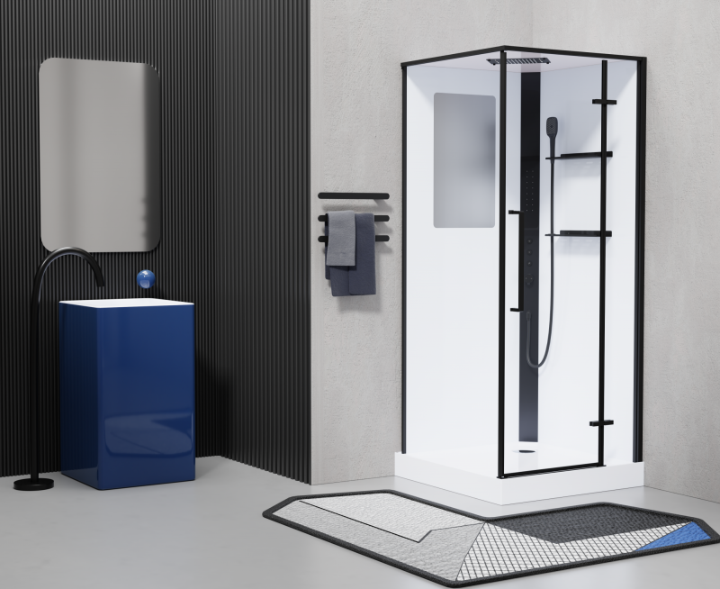 Душевая кабина Esbano ESM ESM-QUADRO-90 (Right) 90х90х215 R, квадратная