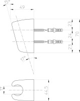 Настенный держатель Bossini C04000 хром