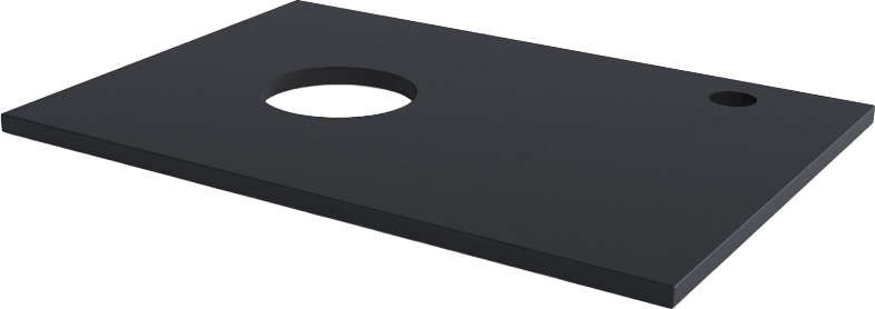 Тумба под раковину со столешницей Grossman Флай 60 дуб сонома, серая