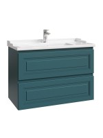 Тумба с раковиной Caprigo Wales 90 изумрудно-бирюзовая