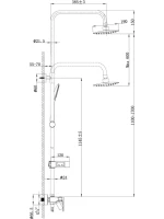 Душевая стойка Lemark Tropic LM7002C Душевая стойка Lemark Tropic LM7002C