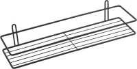Полка Fixsen FX-730B-1 прямая, черная Полка Fixsen FX-730B-1 прямая, черная