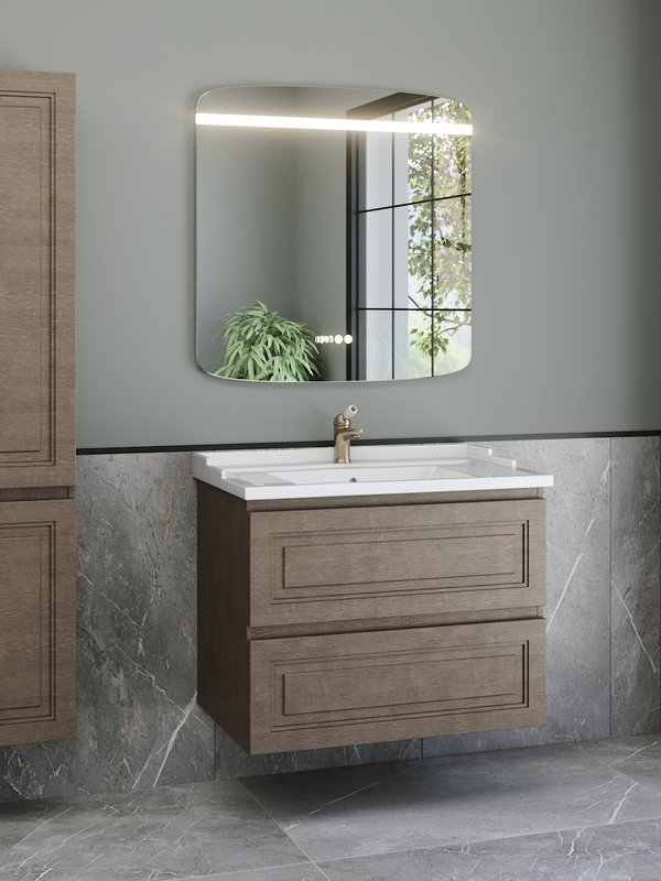 Мебель для ванной комнаты Caprigo Wales 80 шоколадный орех