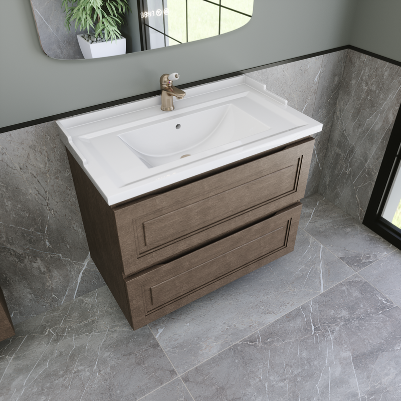 Мебель для ванной комнаты Caprigo Wales 80 шоколадный орех