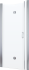 Душевая дверь в нишу Vegas Glass GPS 95 08 01 L профиль глянцевый хром, стекло прозрачное