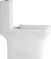 Унитаз-моноблок напольный BelBagno Neon BB8617CPR-MN/SC безободковый, с микролифтом