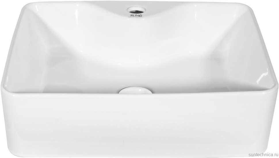 Тумба с раковиной Runo Орлеан 70 белая матовая, белый глянец, раковина Lavello 50