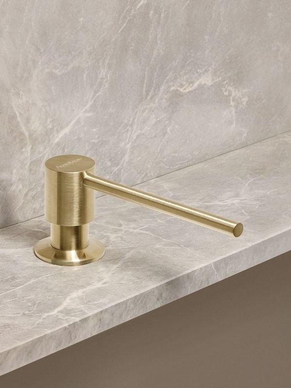 Дозатор для кухонной мойки AltroBagno Flusso 080502BG матовое золото