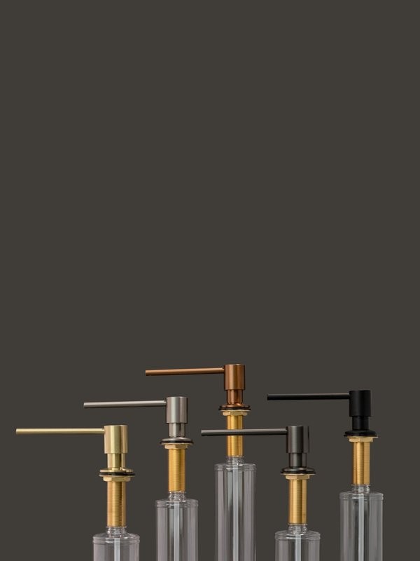 Дозатор для кухонной мойки AltroBagno Flusso 080502BG матовое золото