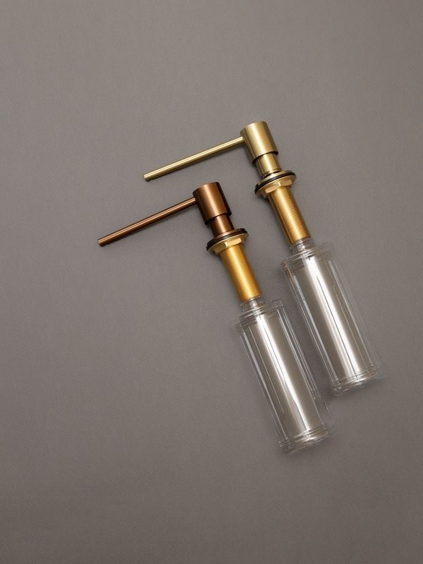 Дозатор для кухонной мойки AltroBagno Flusso 080502BG матовое золото