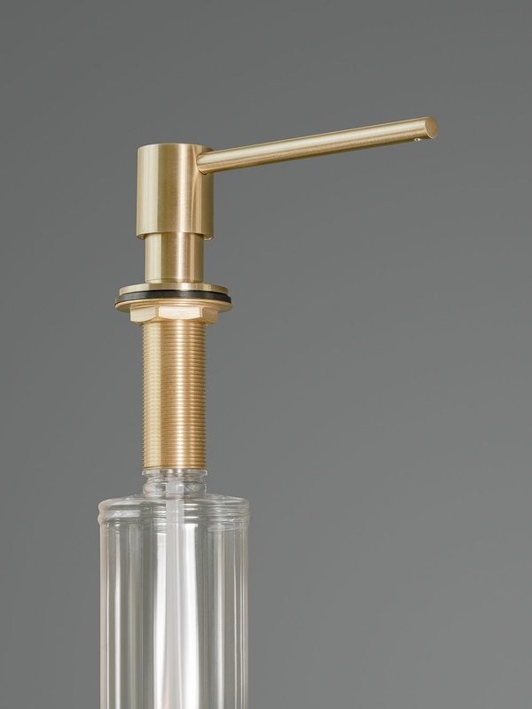 Дозатор для кухонной мойки AltroBagno Flusso 080502BG матовое золото