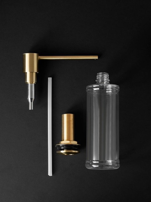 Дозатор для кухонной мойки AltroBagno Flusso 080502BG матовое золото