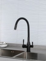 Смеситель для кухни Frap H69 F4396-6 черный