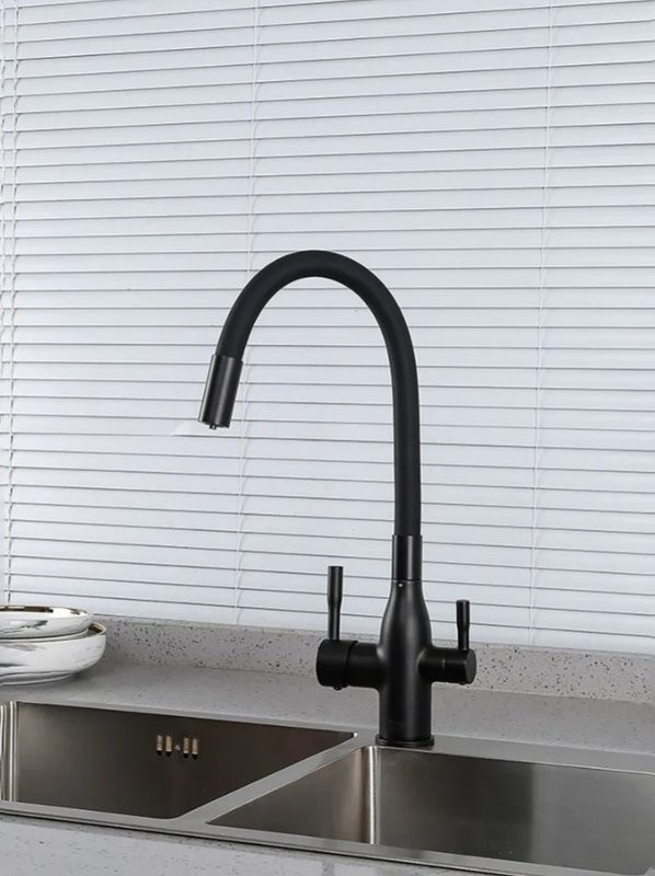 Смеситель для кухни Frap H69 F4396-6 черный