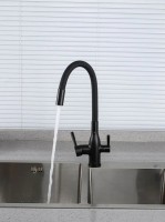 Смеситель для кухни Frap H69 F4396-6 черный