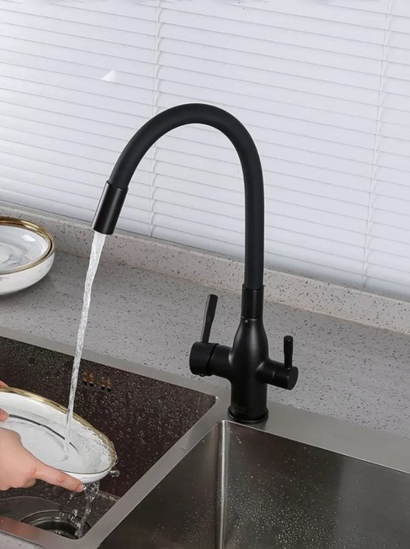 Смеситель для кухни Frap H69 F4396-6 черный