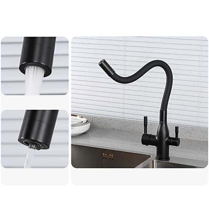 Смеситель для кухни Frap H69 F4396-6 черный