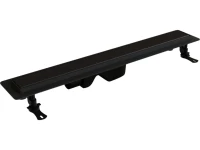 Душевой трап (лоток) RGW Drain Leo-31 черный, 40 см