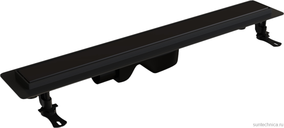 Душевой трап (лоток) RGW Drain Leo-31 черный, 40 см