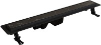 Душевой трап (лоток) RGW Drain Leo-31 черный, 40 см