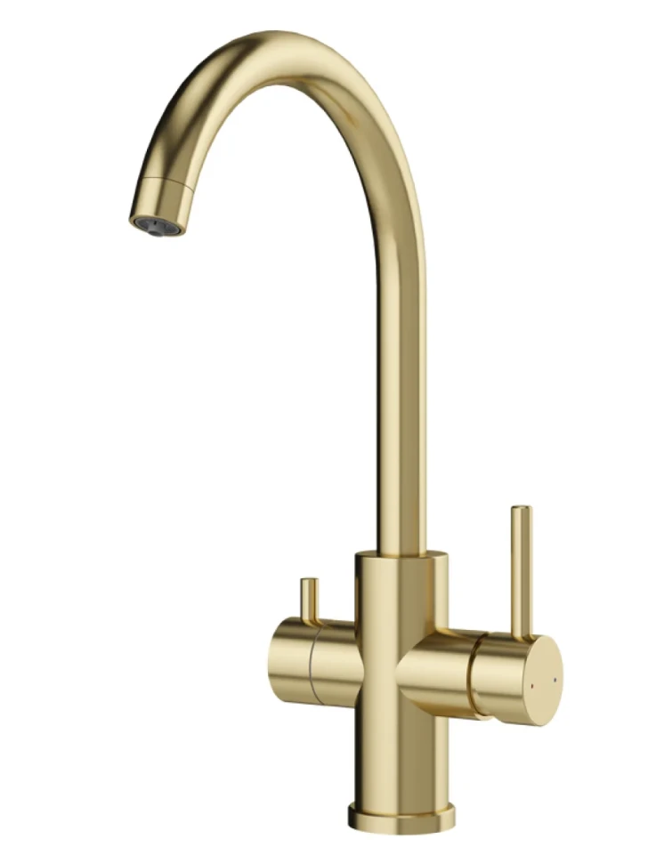 Смеситель для кухни Domaci Ливорно D8662GM матовое золото