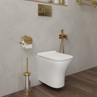 Унитаз подвесной STWORKI Олланд S01401WH безободковый, с микролифтом, глянцевый белый