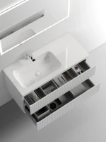 Мебель для ванной комнаты Sancos Snob T 100 см, L, bianco