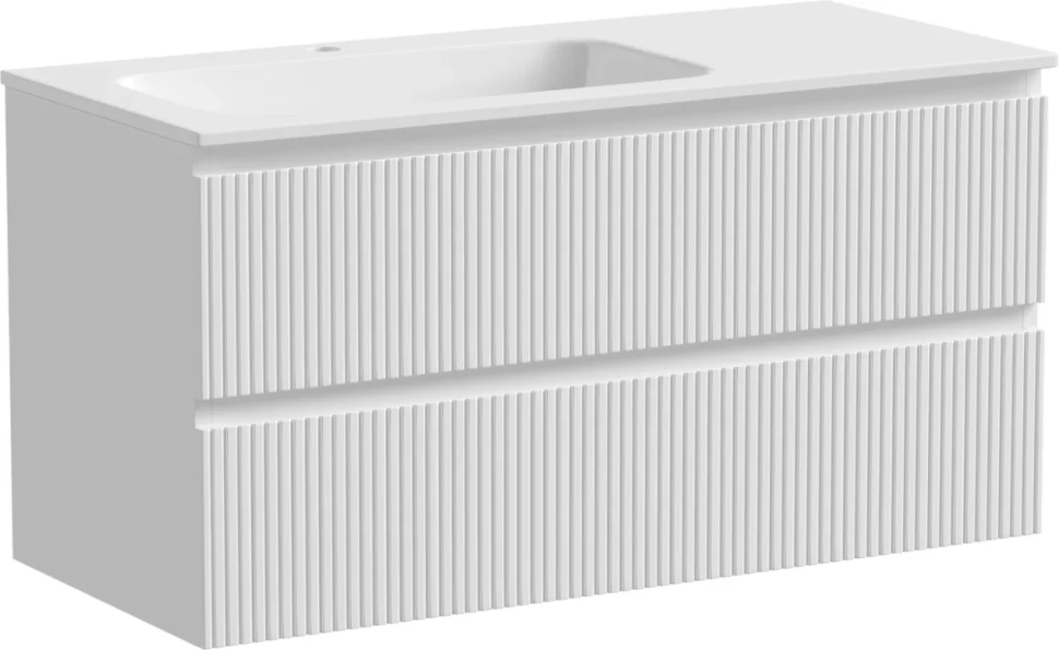 Мебель для ванной комнаты Sancos Snob T 100 см, L, bianco