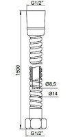 Душевой шланг IDDIS A50211 1.5 150 см