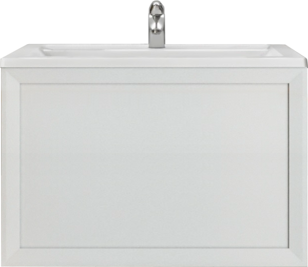 Тумба под раковину Бриклаер Берлин 80 белый глянец