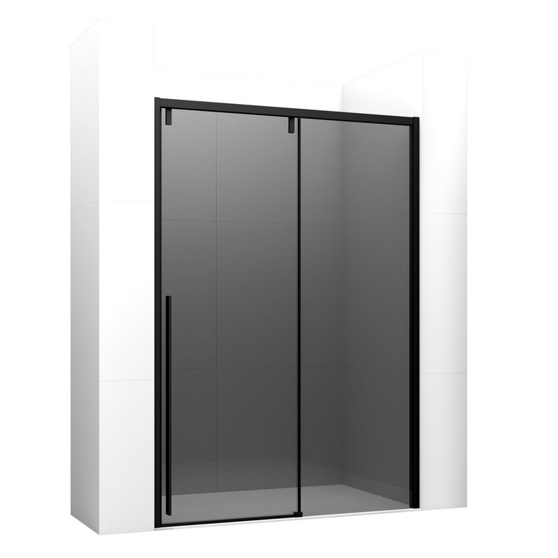 Душевая дверь в нишу Ambassador Intense 110022204IBB 150 см, профиль черный