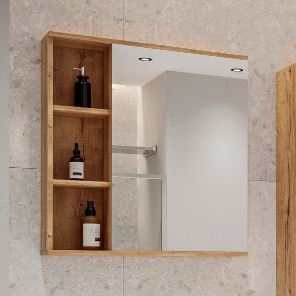 Зеркало-шкаф Grossman Форта 70 дуб галифакс, универсальный