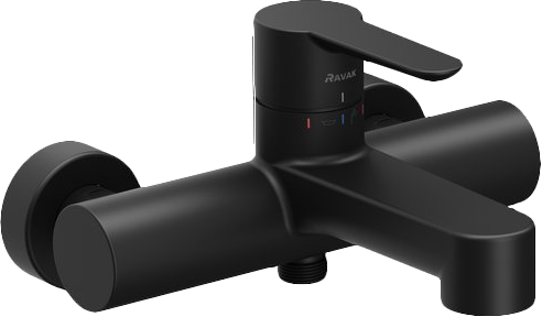 Смеситель для ванны с душем Ravak Puri X070185 черный матовый