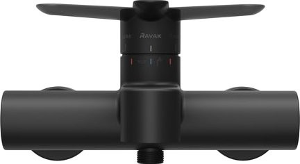 Смеситель для ванны с душем Ravak Puri X070185 черный матовый