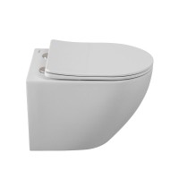 Унитаз подвесной BelBagno Sfera-Tor BB046CH-TOR/SC безободковый, с микролифтом, смыв торнадо, белый глянцевый