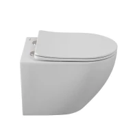 Унитаз подвесной BelBagno Sfera-Tor BB046CH-TOR/SC безободковый, с микролифтом, смыв торнадо, белый глянцевый