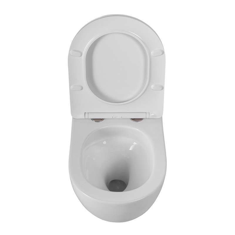 Унитаз подвесной BelBagno Sfera-Tor BB046CH-TOR/SC безободковый, с микролифтом, смыв торнадо, белый глянцевый