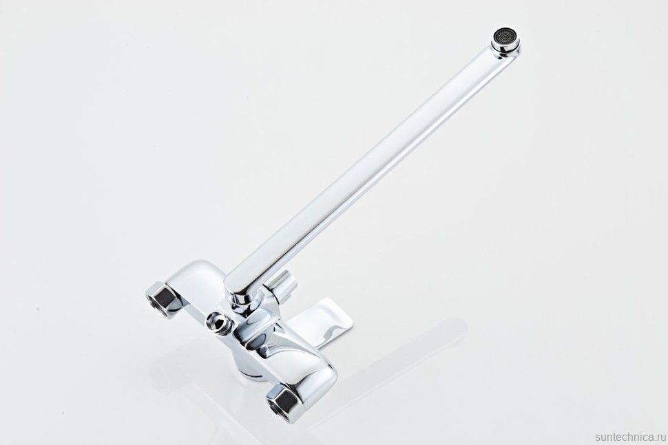 Смеситель с длинным изливом для ванны Haiba HB22816 хром