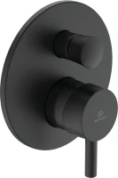 Встраиваемый смеситель для душа и ванны Ideal Standard Ceraline A6939XG С ВНУТРЕННЕЙ ЧАСТЬЮ, черный