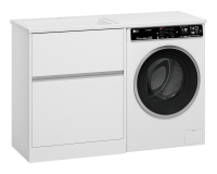 Тумба под раковину без столешницы Misty Ингрид 70 напольная, под стиральную машину, белая