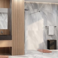 Душевая перегородка Wasserkraft Rur 30W 120 см, профиль хром, стекло матовое