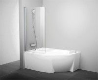 Шторка на ванну Ravak Rosa CVSK1 140/150 L Transparent, профиль блестящий